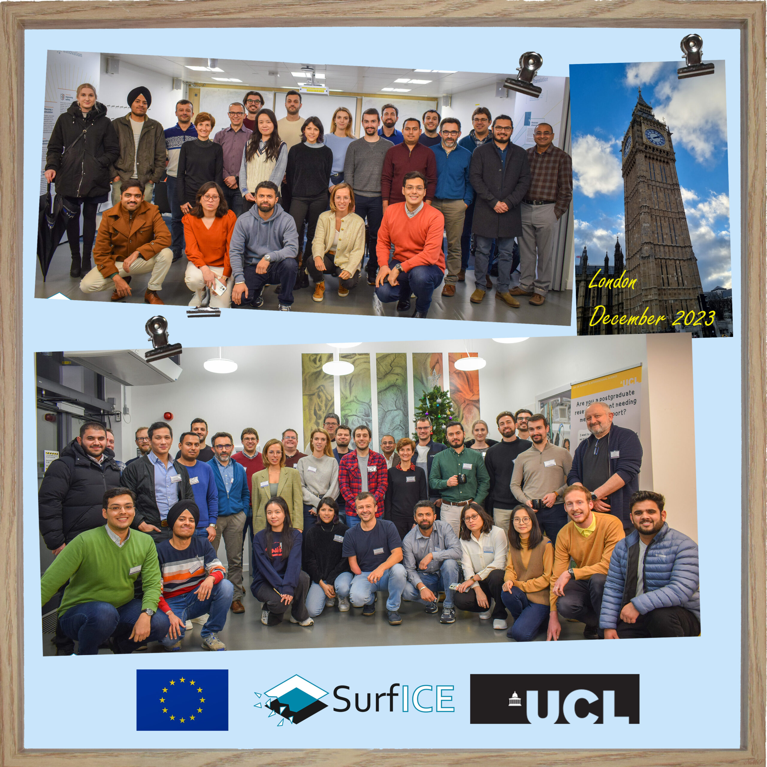 SURFICE team gathered in University College London in December 2023